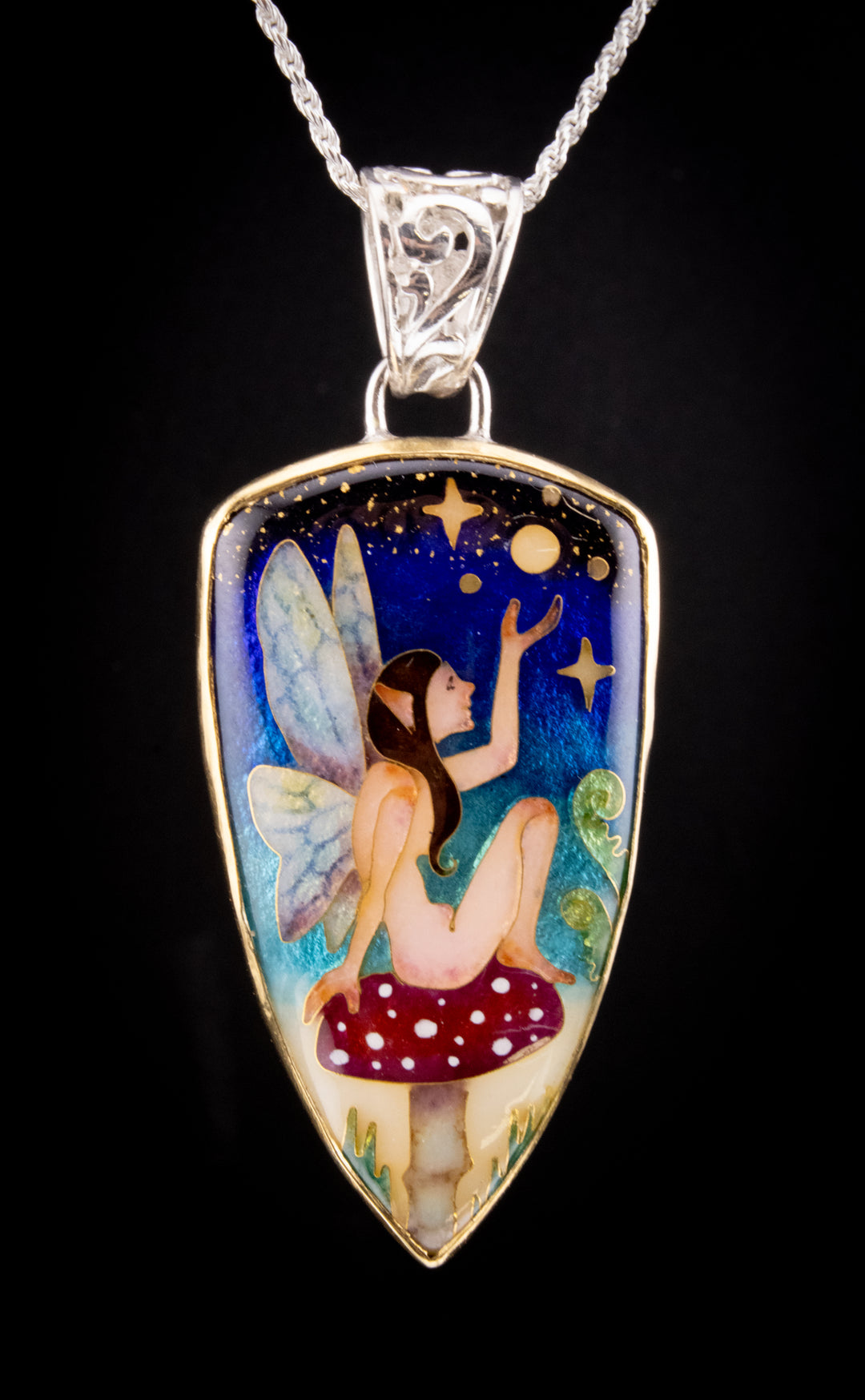 Fairy Cloisonné Pendant