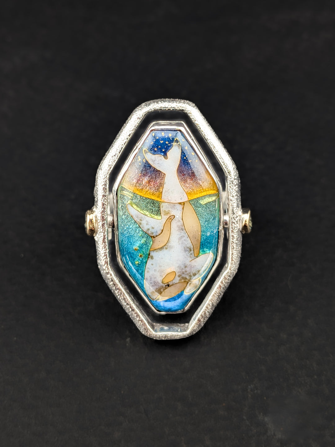 "Moonfall" Spinning Orca Ring