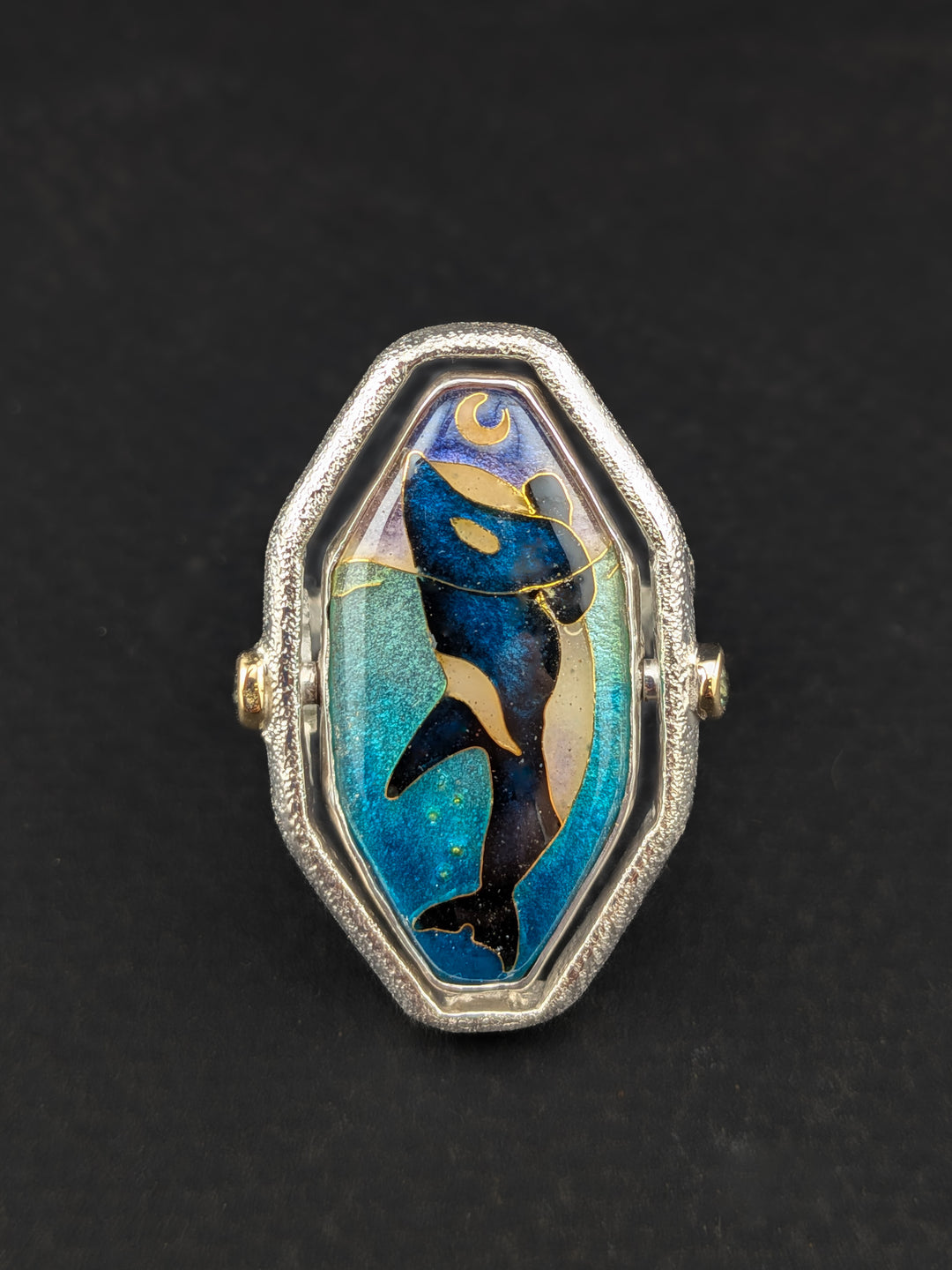 "Moonfall" Spinning Orca Ring