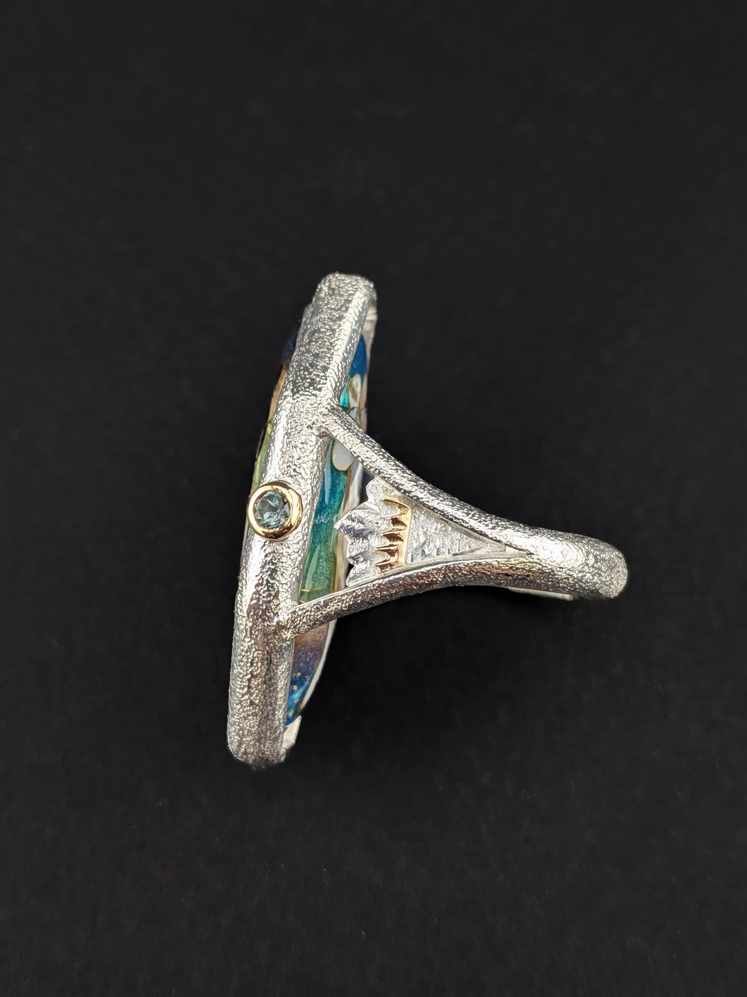 "Moonfall" Spinning Orca Ring
