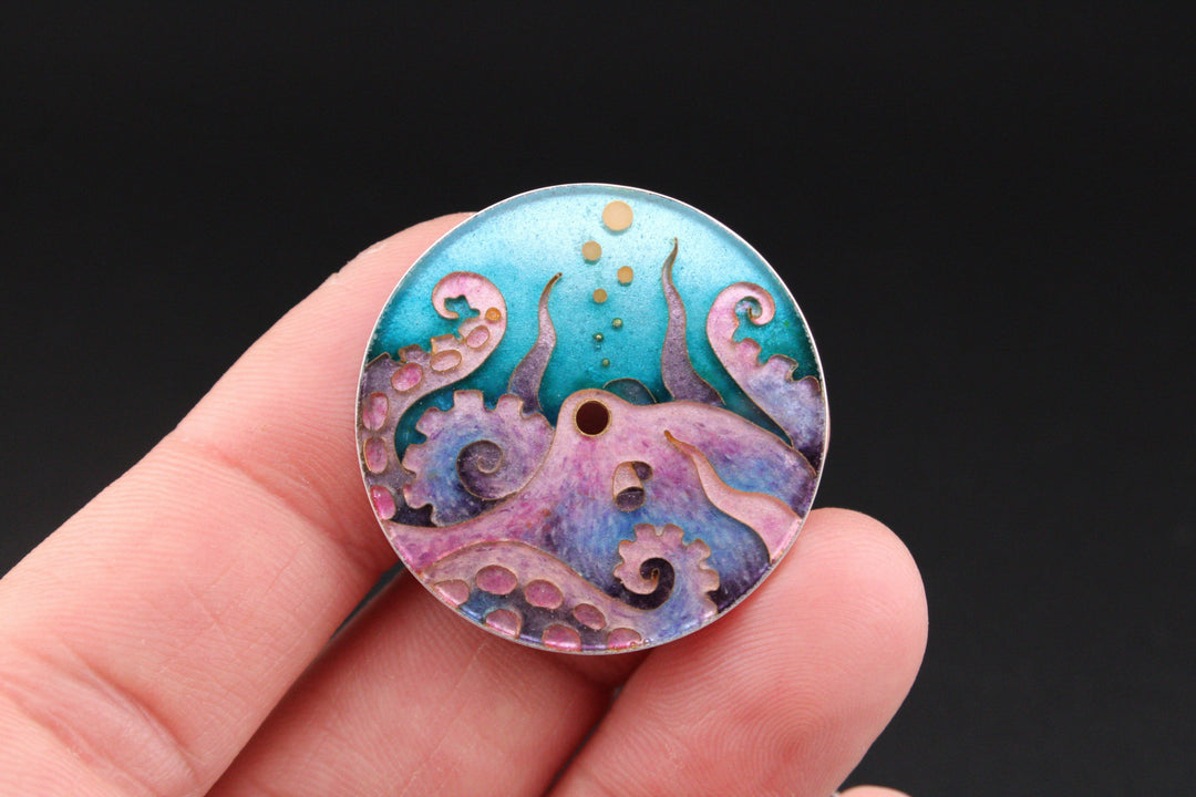 Cloisonné Octopus Watch