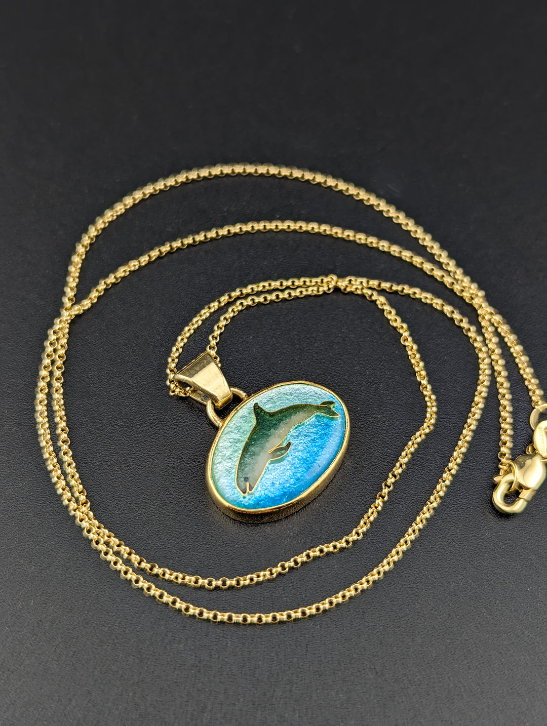 Vaquita Cloisonné Pendant