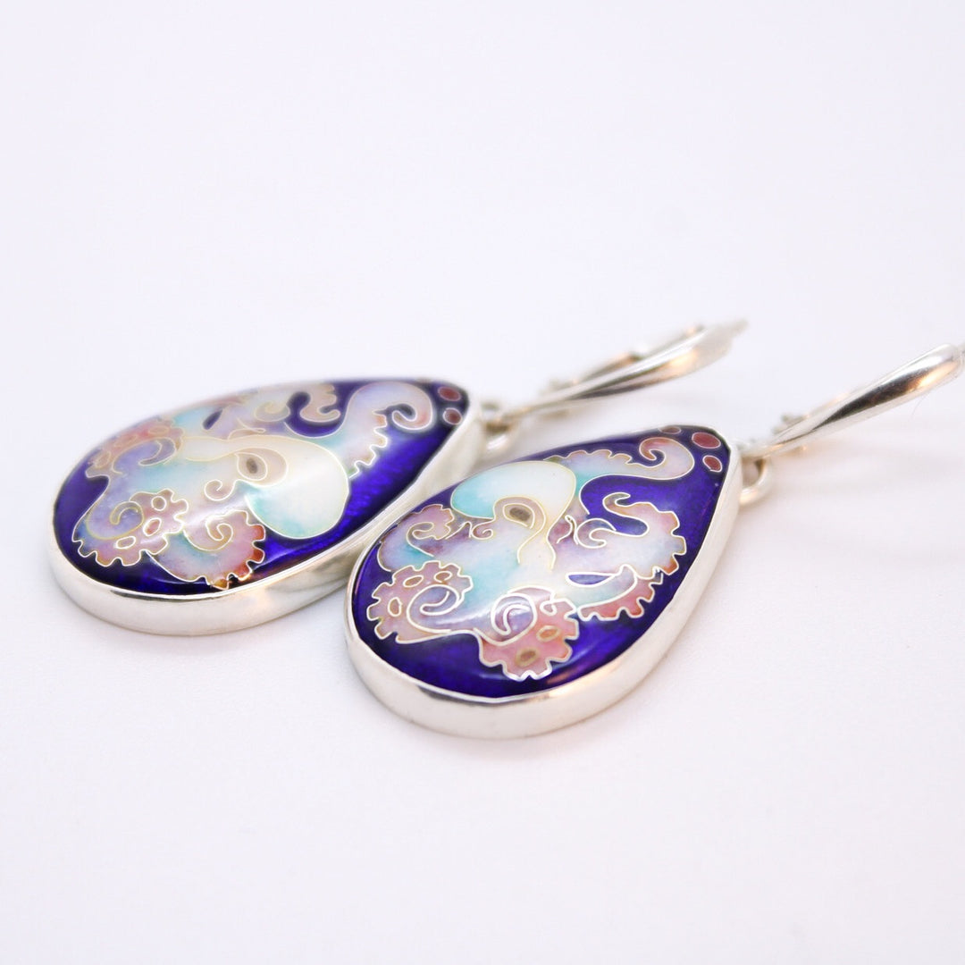 Opal Octopus Earrings