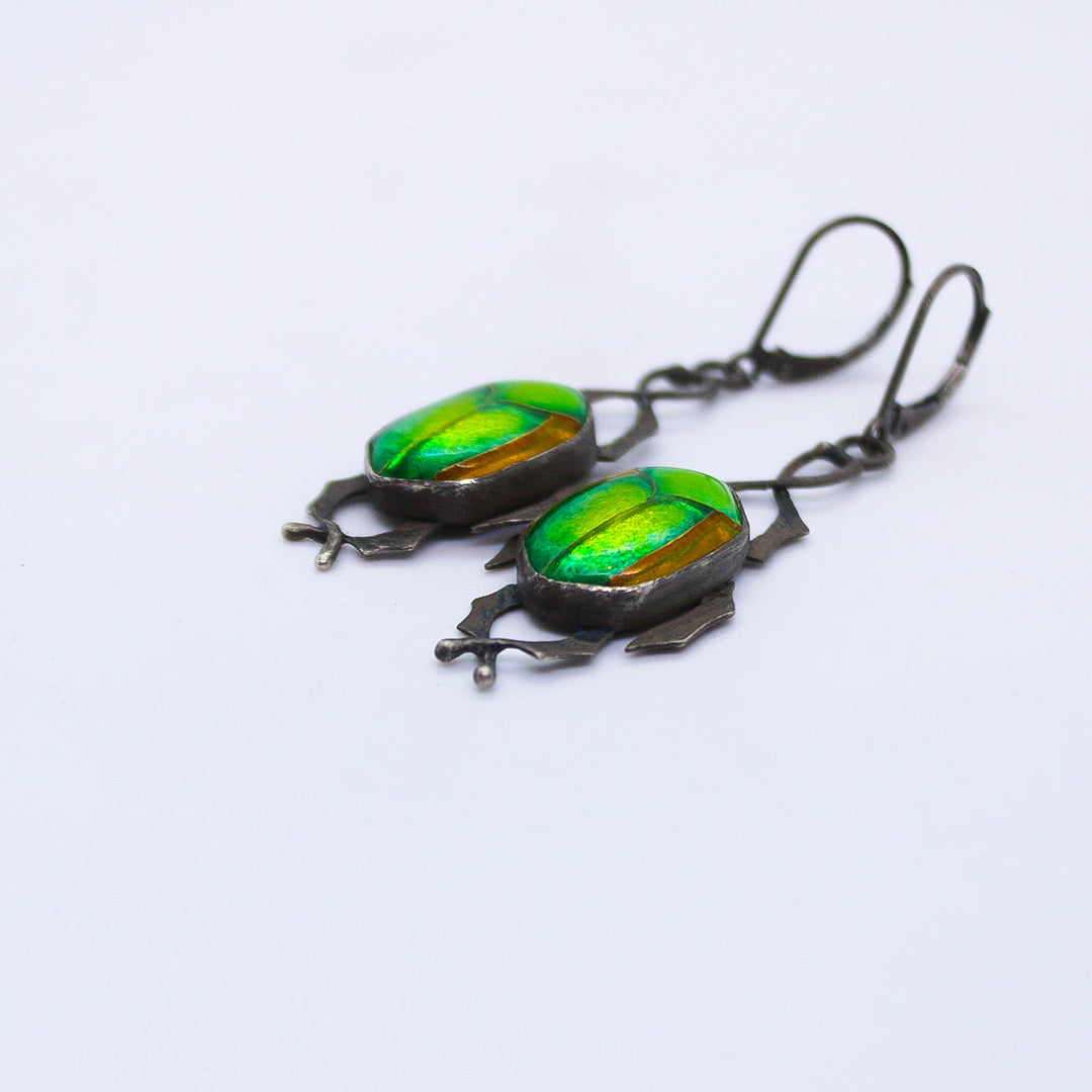 Fig Eater Beetle Earrings