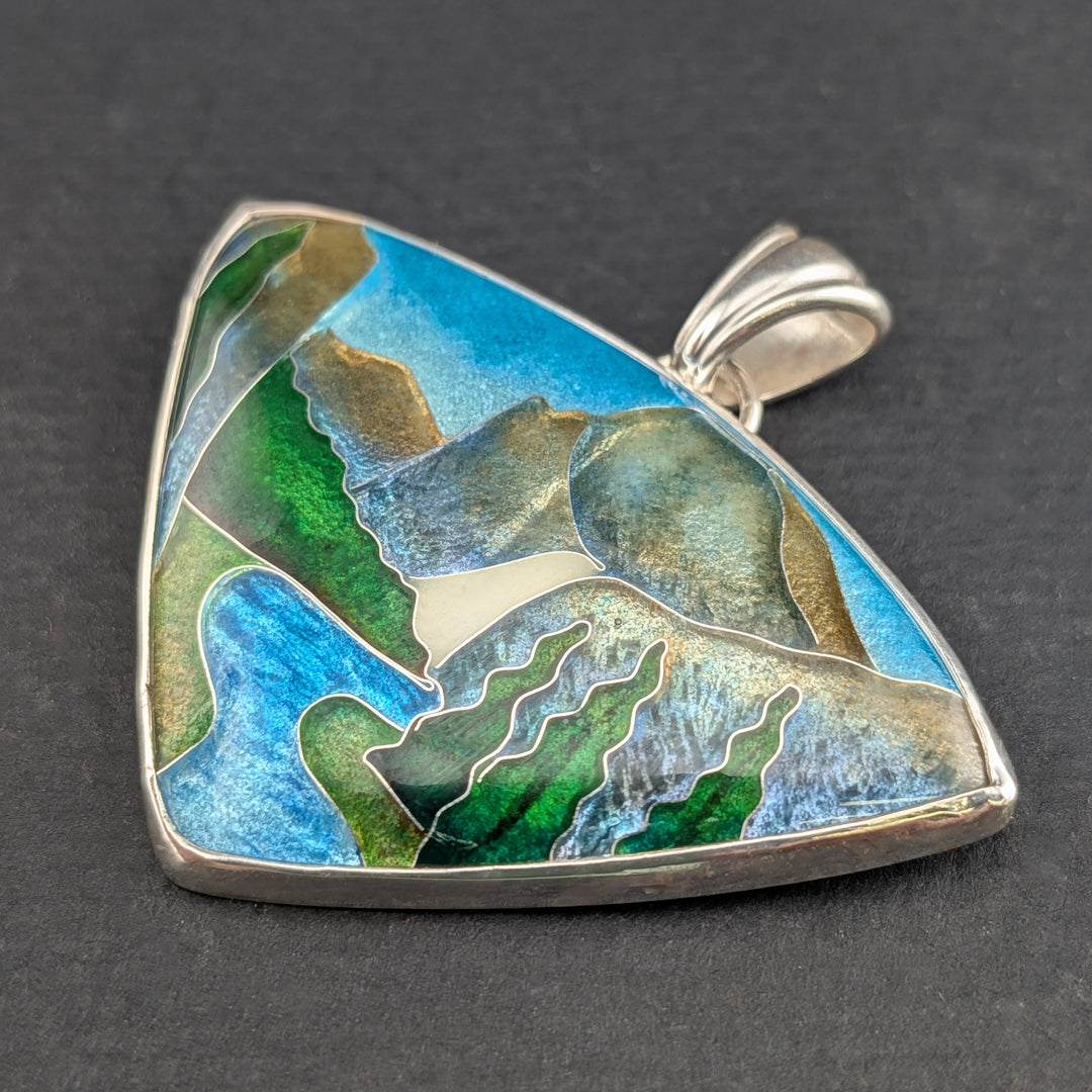 Yosemite National Park Cloisonné Pendant