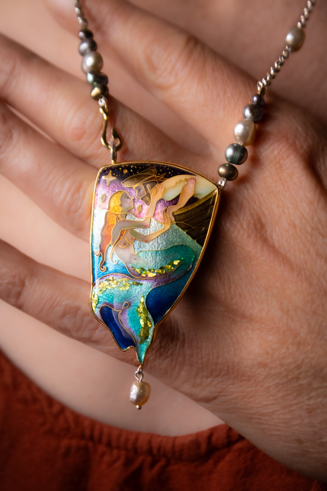 My Jolly Sailor Bold Cloisonné Necklace