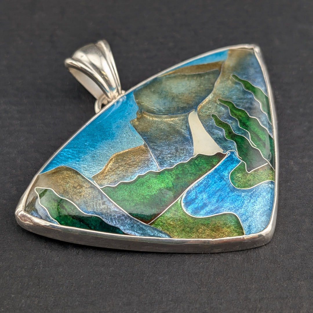 Yosemite National Park Cloisonné Pendant