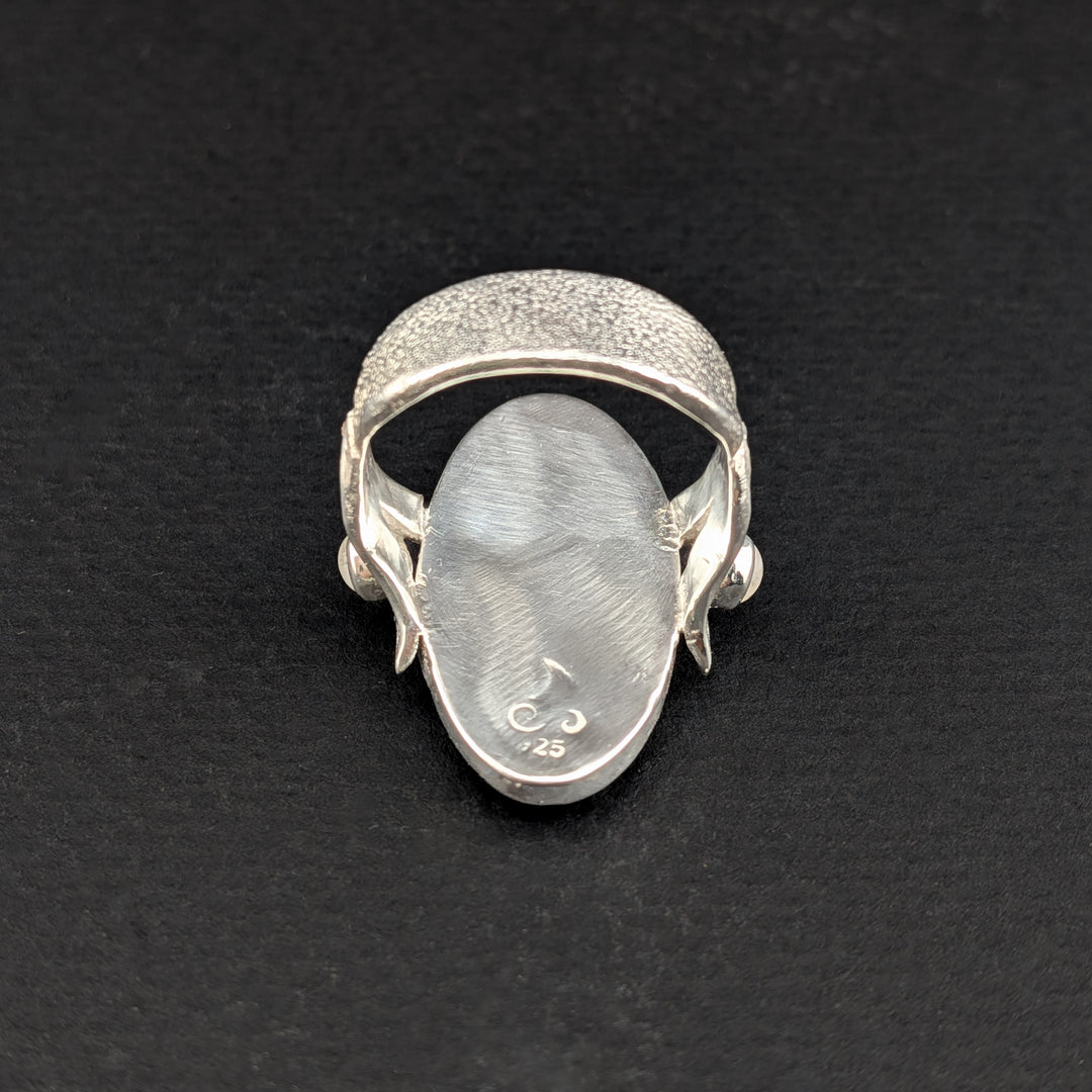 The Lonely Mermaid Cloisonné Ring
