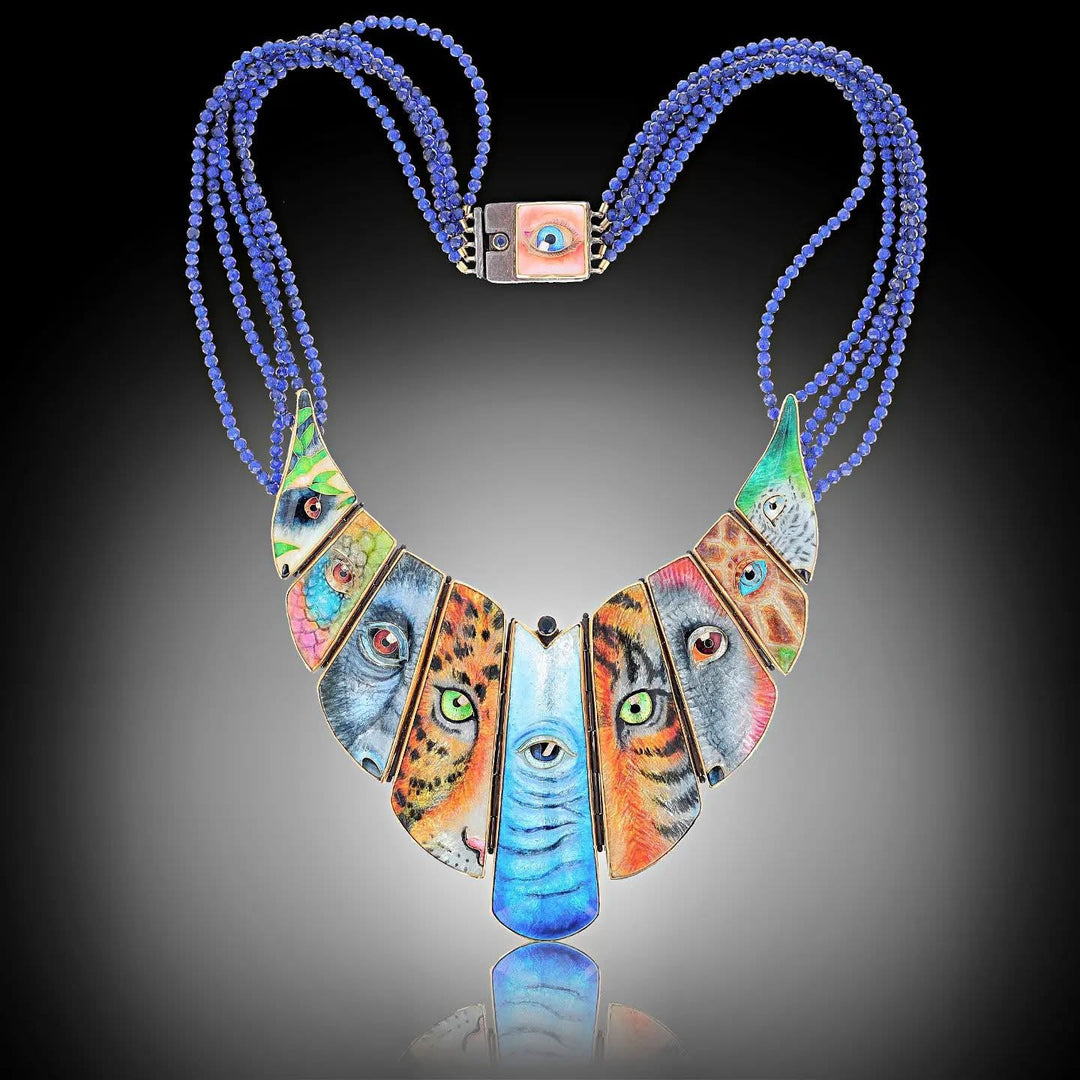 Endangered Connection Cloisonné Necklace