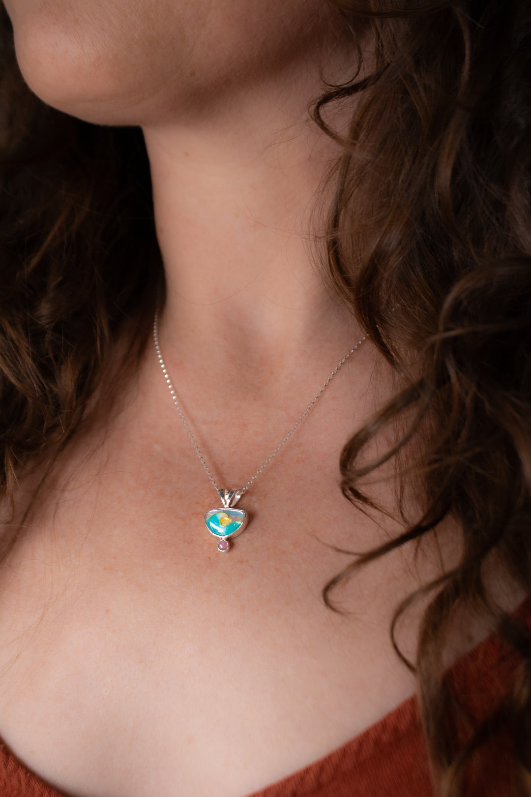 Dawn Patrol Tourmaline Pendant #1