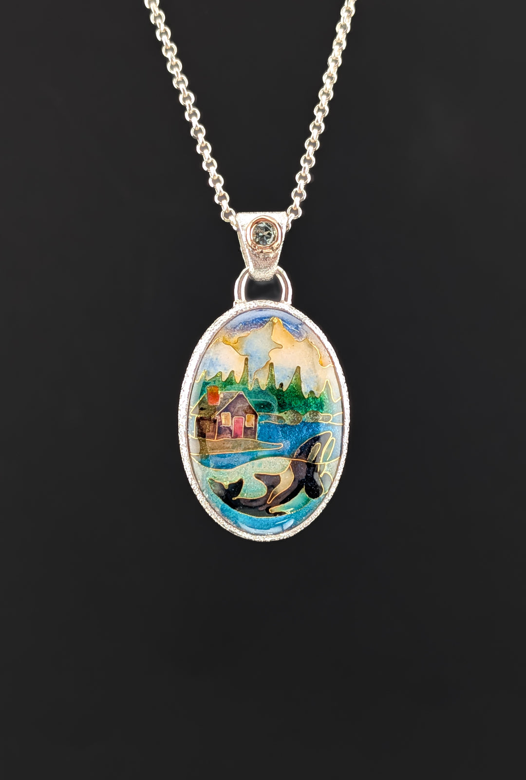 "The Watchers Cove" Orca with Cottage