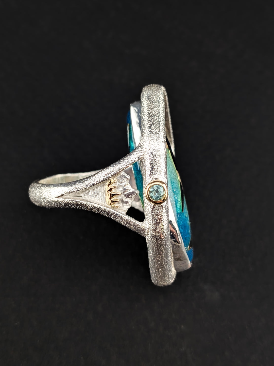 "Moonfall" Spinning Orca Ring