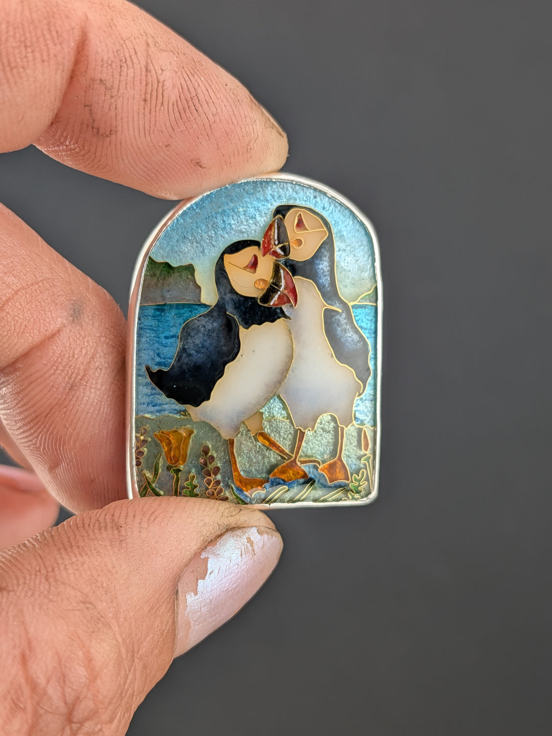 Custom Puffin Pin *reserved*