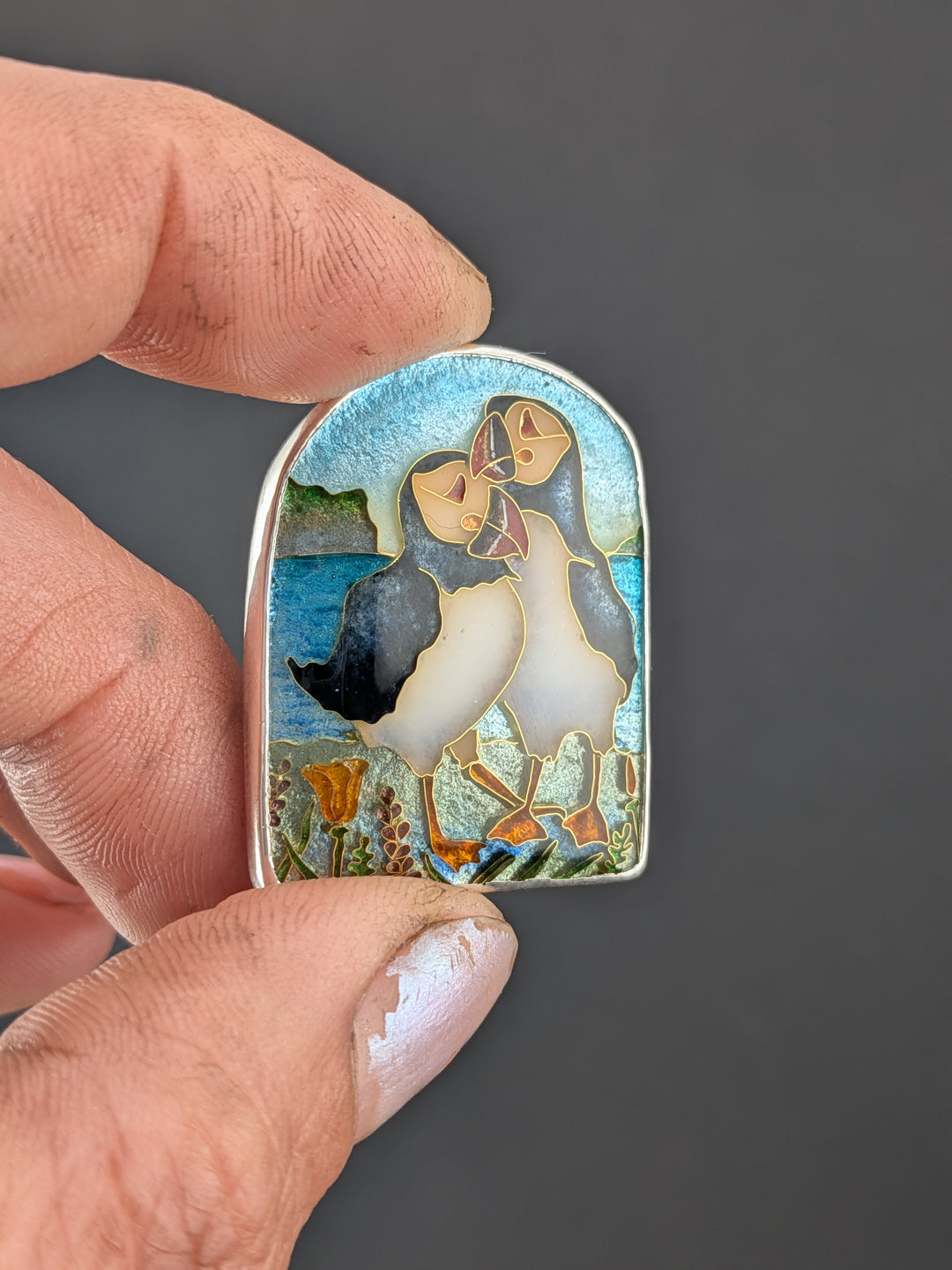 Custom Puffin Pin *reserved*