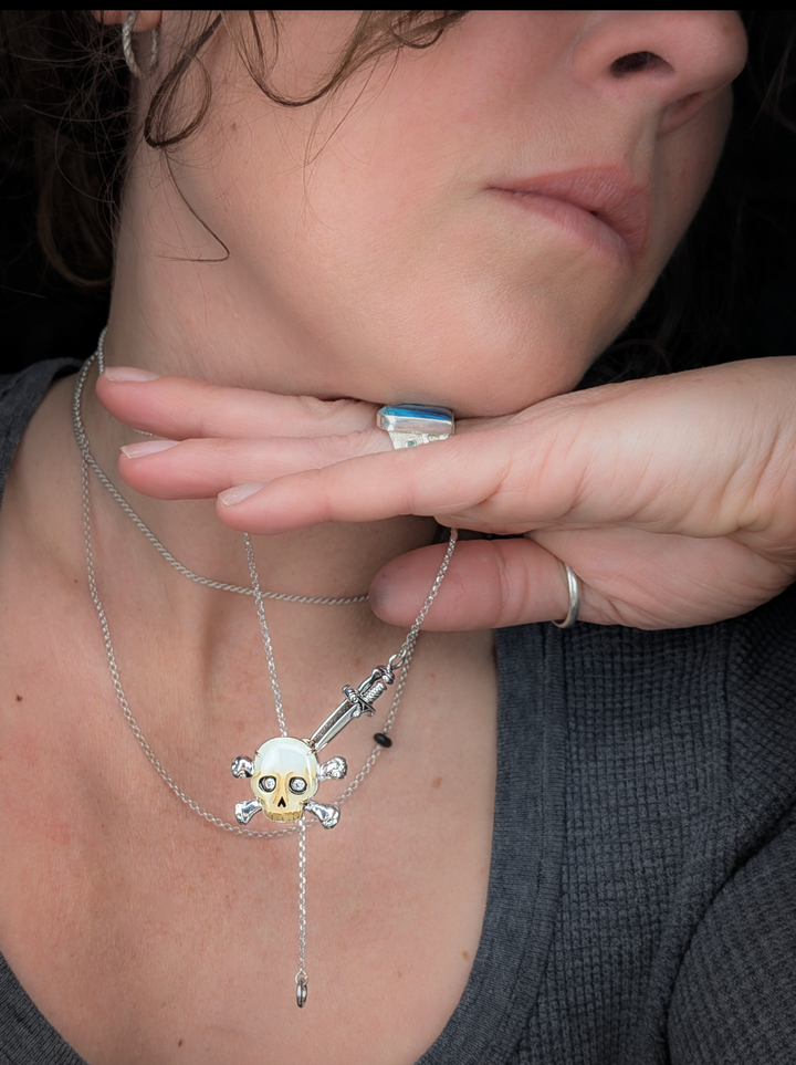 "Black Sam" Pirate Skull Pendant