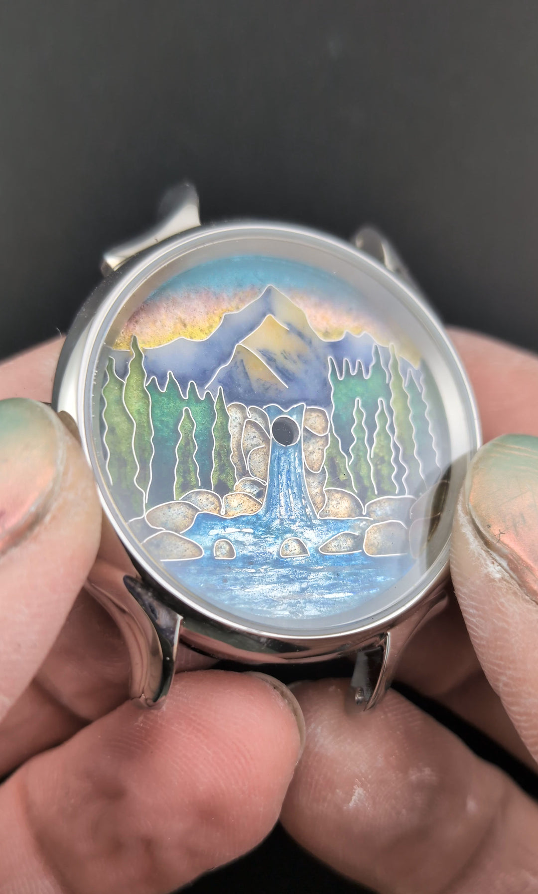 Pacific North West Cloisonne Watch Dial