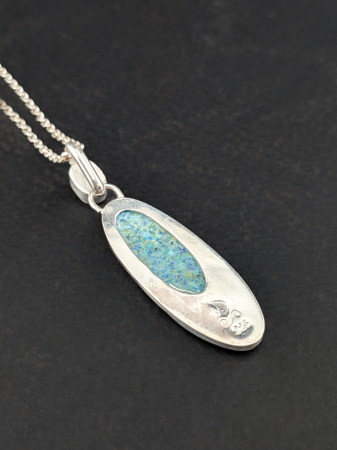 Lavender Essential Oils Cloisonne Pendant