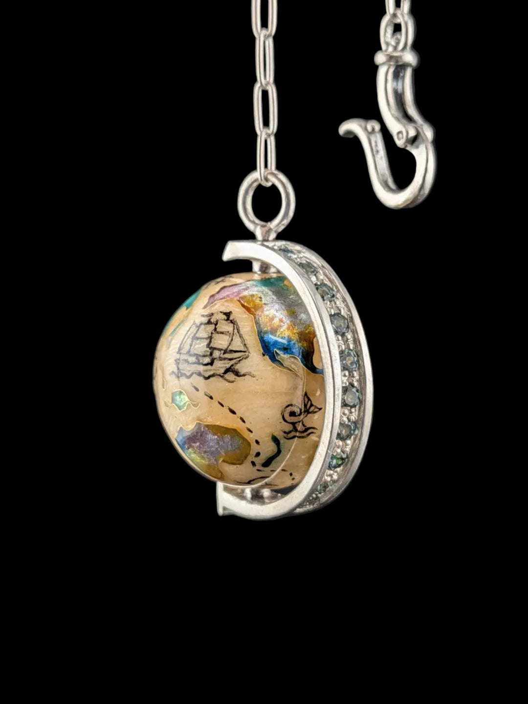 The Pirate's Path Cloisonné Necklace