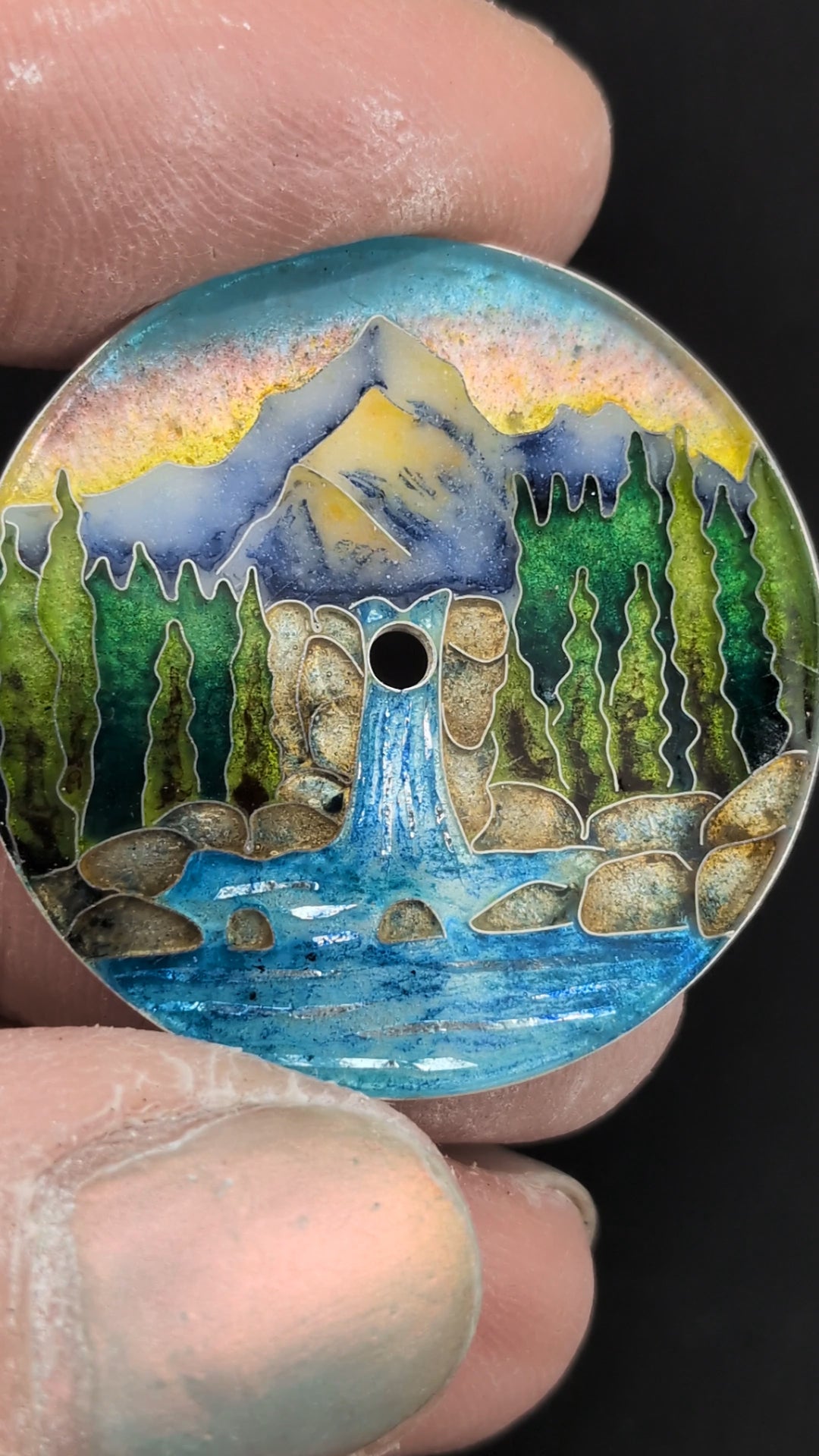 Pacific North West Cloisonne Watch Dial