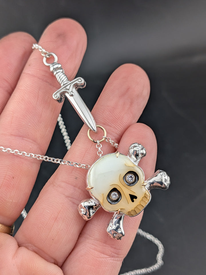 "Black Sam" Pirate Skull Pendant