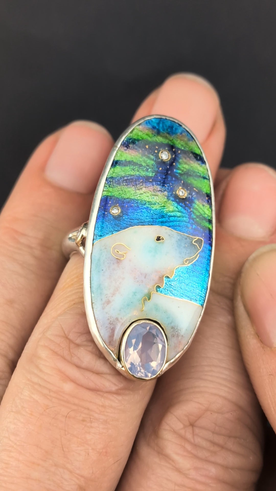 Polar Awe pendant (reserved)