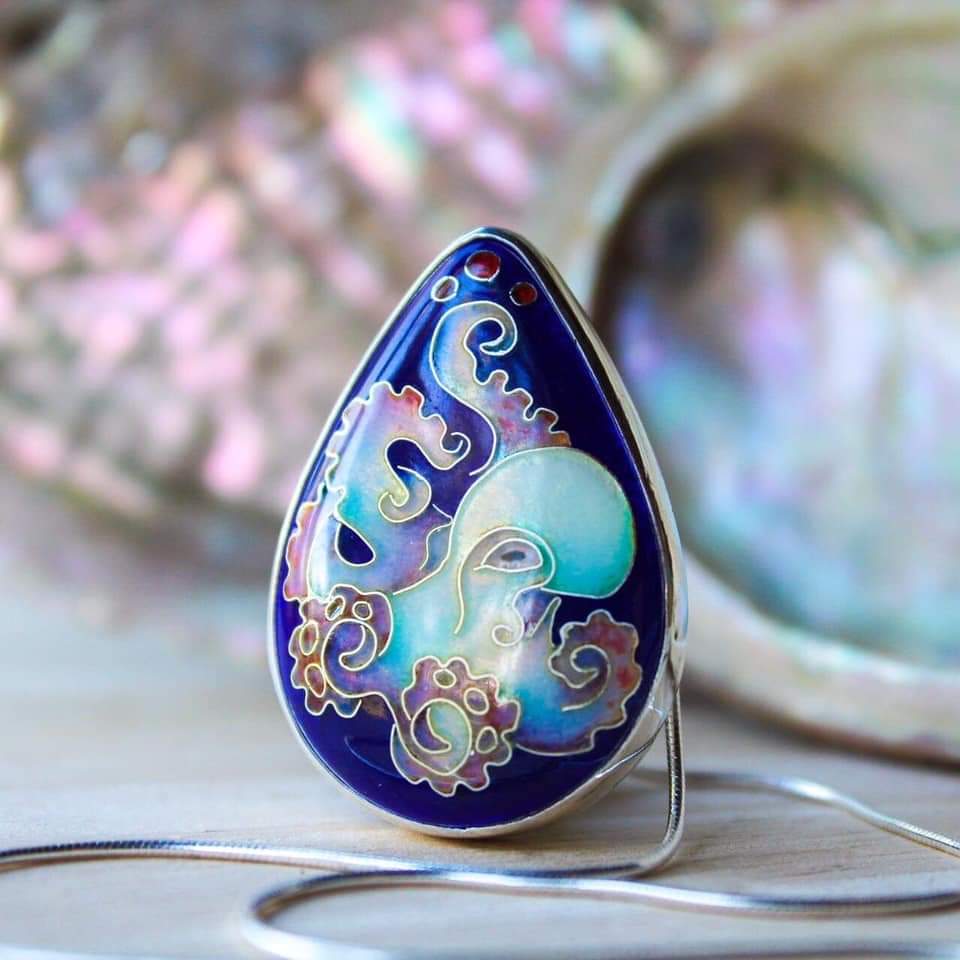 Opal Octopus Pendant