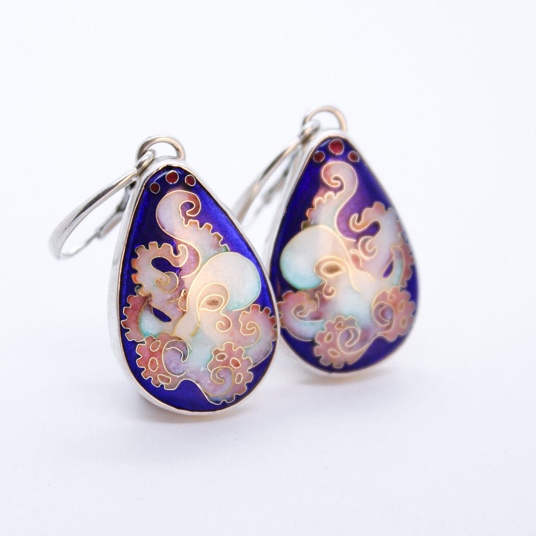 Opal Octopus Earrings