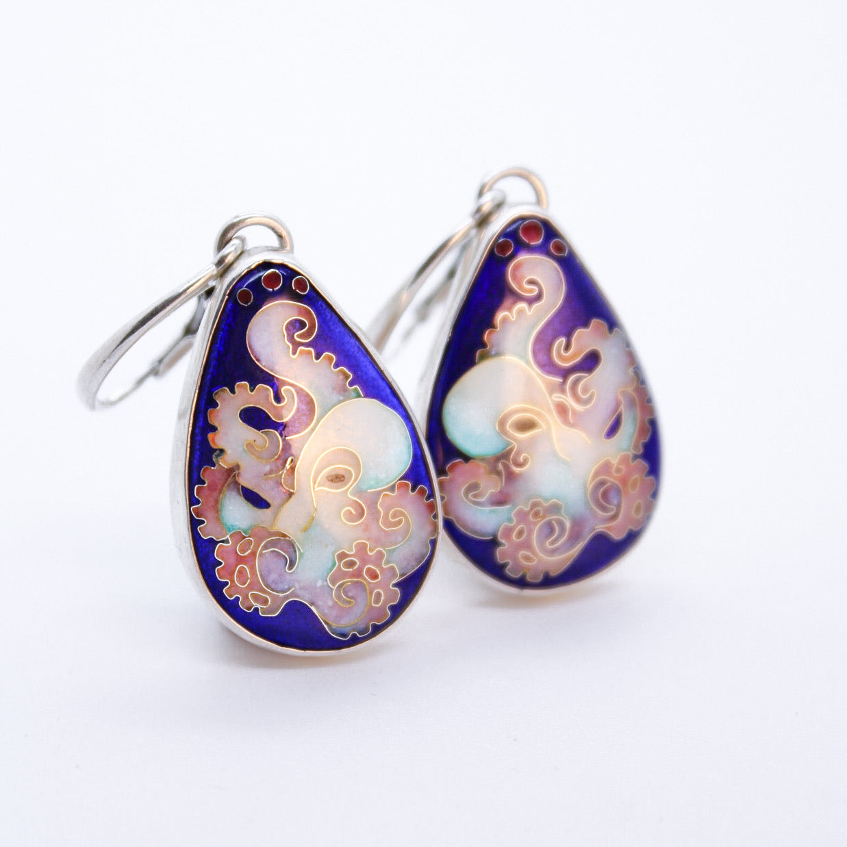 Opal Octopus Earrings