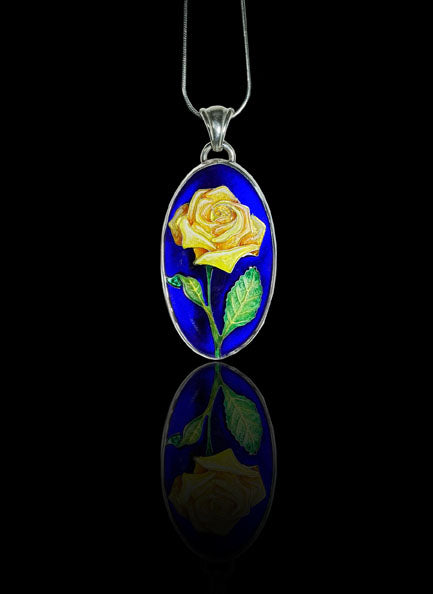 Yellow Rose Pendant